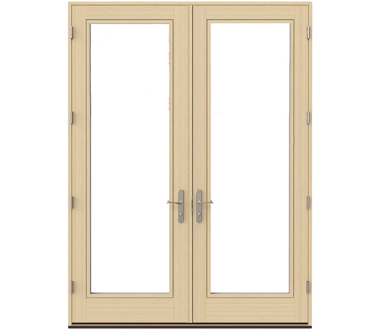 St Louis Pella Lifestyle Series Wood Double Hinged Patio Doors